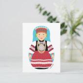 Estnisch, Seto Matryoshka Postcard Postkarte (Stehend Vorderseite)