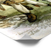 Estnisch Viking Battle - Wasserfarbe Poster (Ecke)