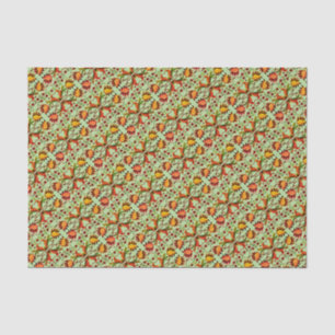 Estnisch Vintage Volkskunst Blumendesign Seidenpapier