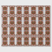 Estnische antike Blumengemälde Geschenkpapier (Flach)