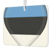 Estnische Flagge Autolufterfrischer (Links)