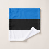 Estnische Flagge Badhandtuch Set (Waschlappen)