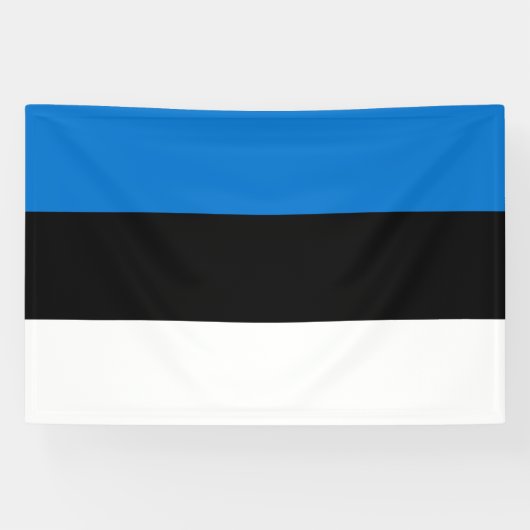 Estnische Flagge Banner (Horizontal)