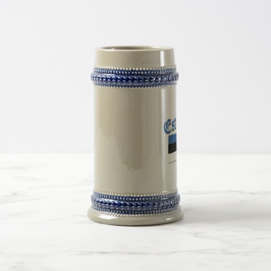 Estnische Flagge Bierglas (Mittel)