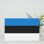 Estnische Flagge Briefpapier (Stehend Vorderseite)