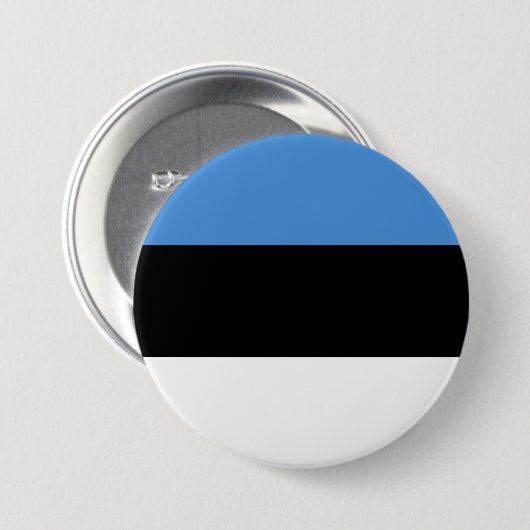 Estnische Flagge Button (Vorne & Hinten)