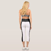 Estnische Flagge Capri Leggings (Rückseite)