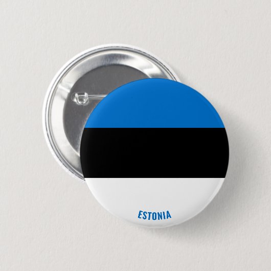 Estnische Flagge Charming Patriotic Button (Vorne & Hinten)