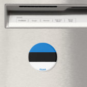 Estnische Flagge Charming Patriotic Magnet (In Situ (Geschirrspüler))