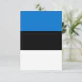 Estnische Flagge Dankeskarte (Stehend Vorderseite)