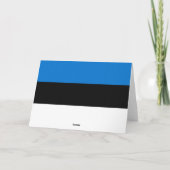 Estnische Flagge Dankeskarte (Rückseite)