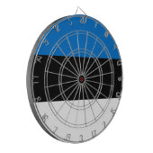 Estnische Flagge Dartscheibe (Vorderseite Links)
