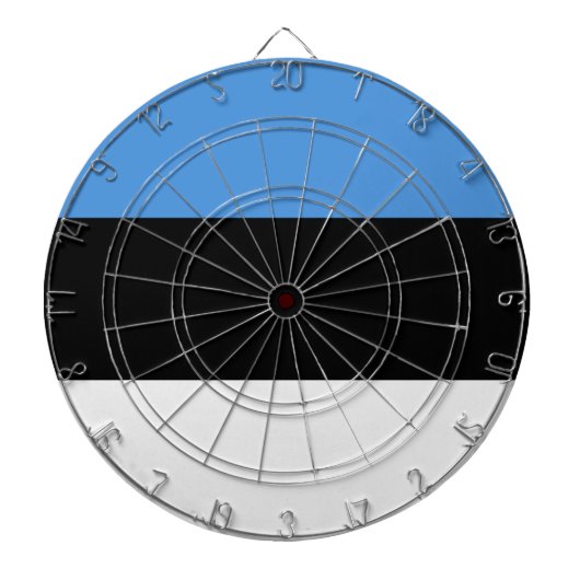 Estnische Flagge Dartscheibe (vorne)