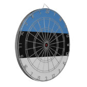 Estnische Flagge Dartscheibe (Vorderseite Links)