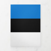 Estnische Flagge Dreifach Gefaltete Karte (Cover)