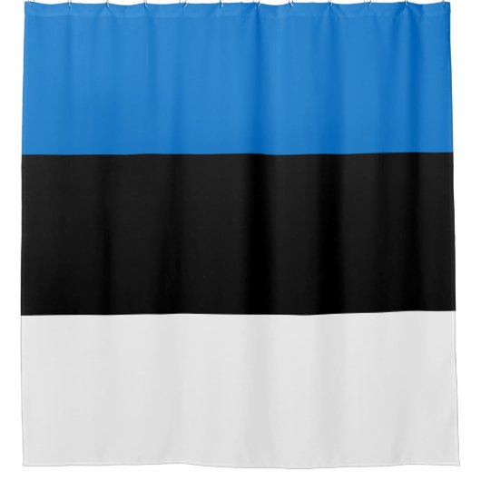 Estnische Flagge Duschvorhang (Vorderseite)