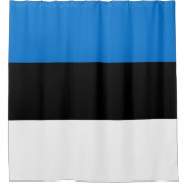Estnische Flagge Duschvorhang (Vorderseite)