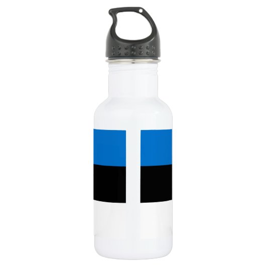 Estnische Flagge Edelstahlflasche (Rückseite)