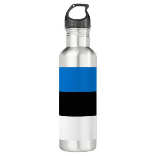 Estnische Flagge Edelstahlflasche