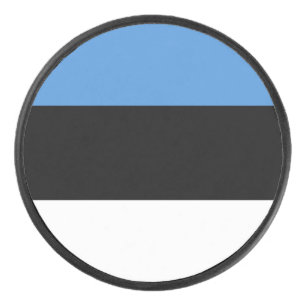 Estnische Flagge Eishockey Puck