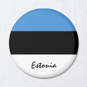 Estnische Flagge & Estland - Reisen, Urlaub/Sport Magnet