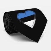 Estnische Flagge Estlands Krawatte (Gerollt)