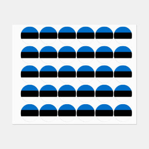 Estnische Flagge Etiketten