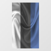 Estnische Flagge Fensteraufkleber (Blatt)