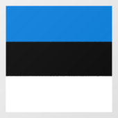 Estnische Flagge Fensteraufkleber (Blatt)