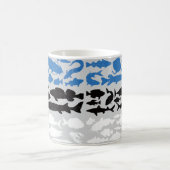 Estnische Flagge - Fischereidesign Kaffeetasse (Mittel)