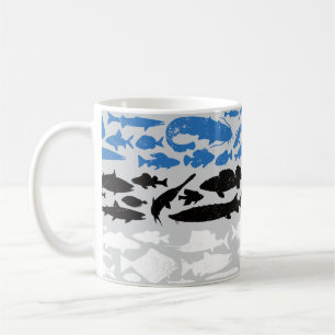 Estnische Flagge - Fischereidesign Kaffeetasse