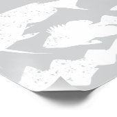 Estnische Flagge - Fischereidesign Poster (Ecke)