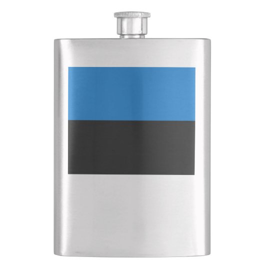 Estnische Flagge Flachmann (Vorderseite)