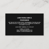 Estnische Flagge, Flagge Estlands Visitenkarte (Rückseite)