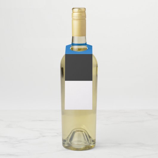 Estnische Flagge Flaschenanhänger (Auf Flasche)