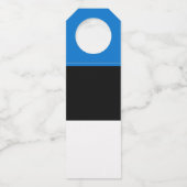 Estnische Flagge Flaschenanhänger (Rückseite)