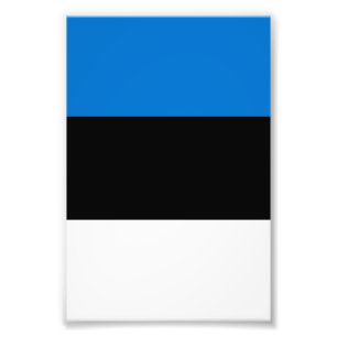 Estnische Flagge Fotodruck