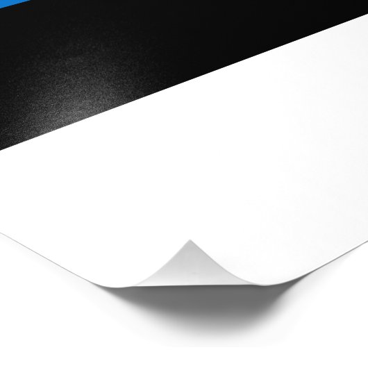 Estnische Flagge Fotodruck (Ecke)