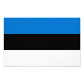 Estnische Flagge Fotodruck (Vorne)