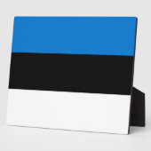 Estnische Flagge Fotoplatte (Seite)