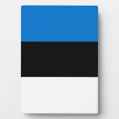 Estnische Flagge Fotoplatte (Vorderseite)
