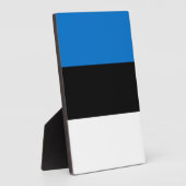 Estnische Flagge Fotoplatte (Seite)