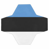 Estnische Flagge Fußball (Flach)