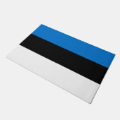 Estnische Flagge Fußmatte (Schrägansicht)