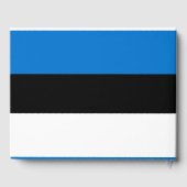 Estnische Flagge Gästebuch (Rückseite)