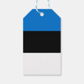 Estnische Flagge Geschenkanhänger (Rückseite)