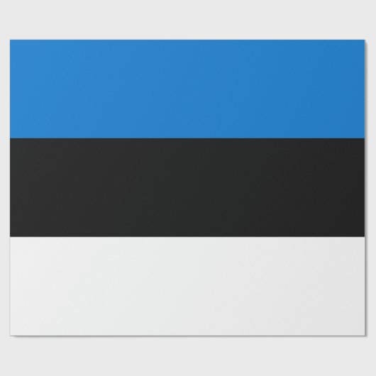 Estnische Flagge Geschenkpapier (Flach)
