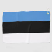 Estnische Flagge Golfhandtuch (Horizontal)