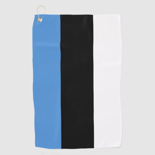 Estnische Flagge Golfhandtuch (Vorderseite)