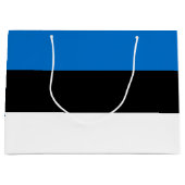 Estnische Flagge Große Geschenktüte (Vorderseite)